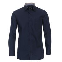 Casa Moda Navy Business Shirt With Contrast Trim Detail