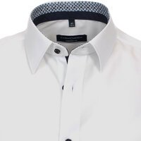 Casa Moda White Business Shirt With Contrast Trim Detail