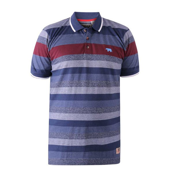 D555 Knightsbridge Multi Stripe Polo-shop-by-brands-Beggs Big Mens Clothing - Big Men's fashionable clothing and shoes