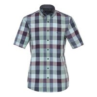 Casa Moda Mint Check Cotton SS Shirt