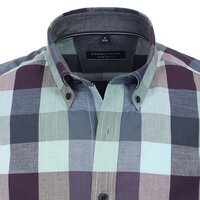 Casa Moda Mint Check Cotton SS Shirt