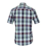 Casa Moda Mint Check Cotton SS Shirt