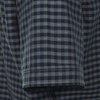 Casa Moda Navy Petrol Dark Check Cotton SS Shirt
