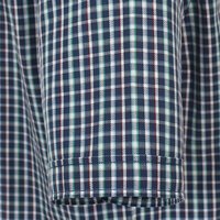 Casa Moda Navy Small Neat Check Cotton SS Shirt