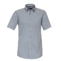 Casa Moda Blue Diamond Pattern SS Shirt