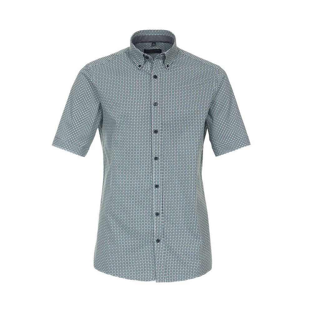 Casa Moda Aqua Circle Pattern SS Shirt