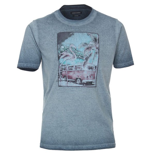 Casa Moda Sargasso Sea Cold Dyed Fine Cotton Tee -shop-by-brands-Beggs Big Mens Clothing - Big Men's fashionable clothing and shoes