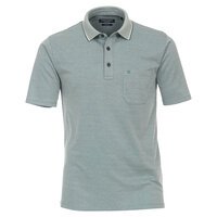 Casa Moda Plain Easy Care Polo with trim Olive