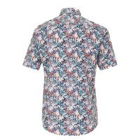 Casa Moda Bold Floral Pattern Cotton SS Shirt