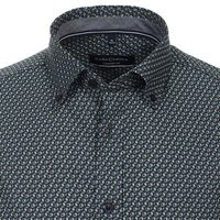 Casa Moda Abstract Pattern Dark Petrol LS Shirt