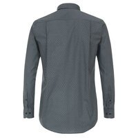 Casa Moda Abstract Pattern Dark Petrol LS Shirt