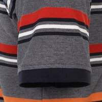 Casa Moda Grey Apricot Striped Contrast Collar