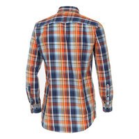 Casa Moda Large Check Orange LS Shirt