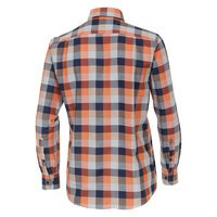 Casa Moda Large Check Orange LS Shirt