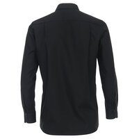 Casa Moda Black Business Shirt with Contrast Trim Detail