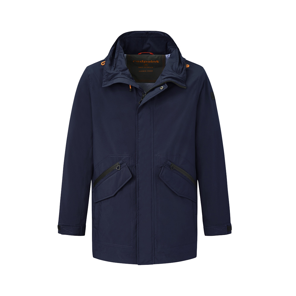 Redpoint Navy Hooded Rain Jacket