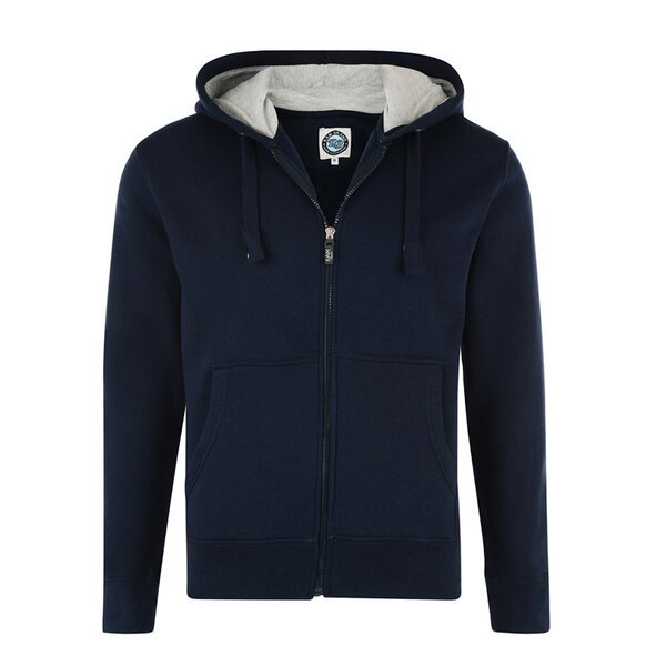 Kam Cotton Mix Plain Full Zip Hoody-shop-by-brands-Beggs Big Mens Clothing - Big Men's fashionable clothing and shoes
