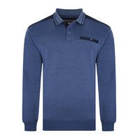 Kam Tipped Collar Polo Sweater