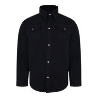 Kam Cotton Denim Shirt with Pearl Stud Buttons