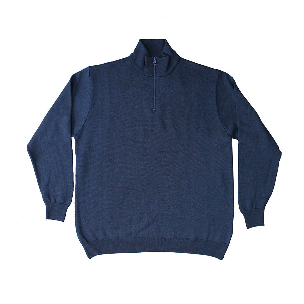 Silverdale 5118 Quarter zip Basket Weave Stitch Pullover Navy