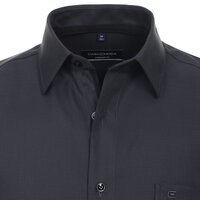 Casa Moda Rope Weave Pattern Business Shirt Black