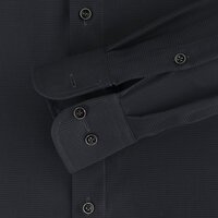 Casa Moda Rope Weave Pattern Business Shirt Black