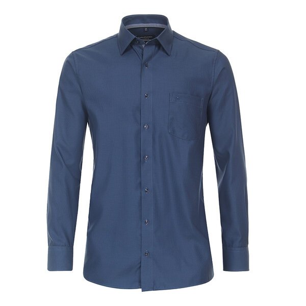 Casa Moda Rope Weave Pattern Business Shirt Navy-shop-by-brands-Beggs Big Mens Clothing - Big Men's fashionable clothing and shoes