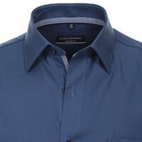 Casa Moda Rope Weave Pattern Business Shirt Navy