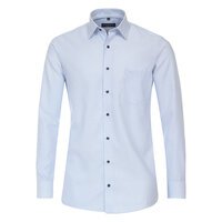 Casa Moda Rope Weave Pattern Business Shirt Sky