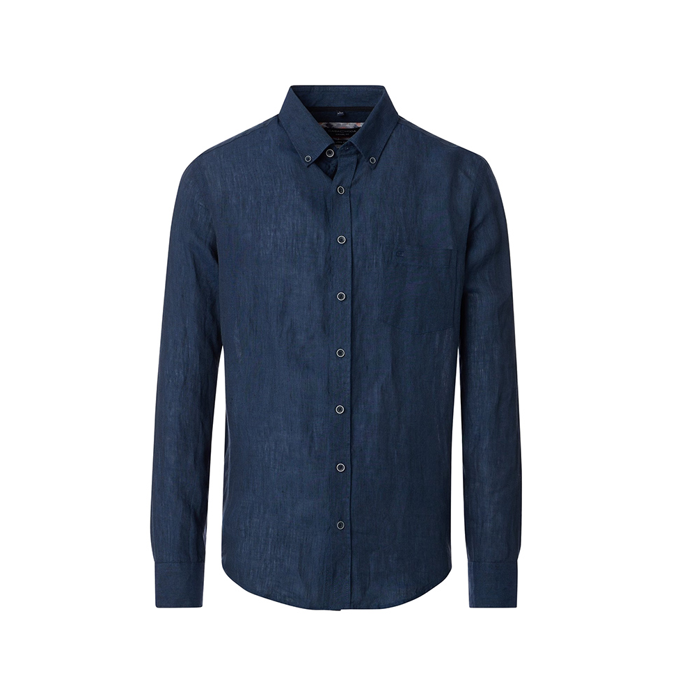 CASA MODA - Linen LS Shirt Navy