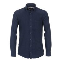 Casa Moda Linen LS Shirt Navy