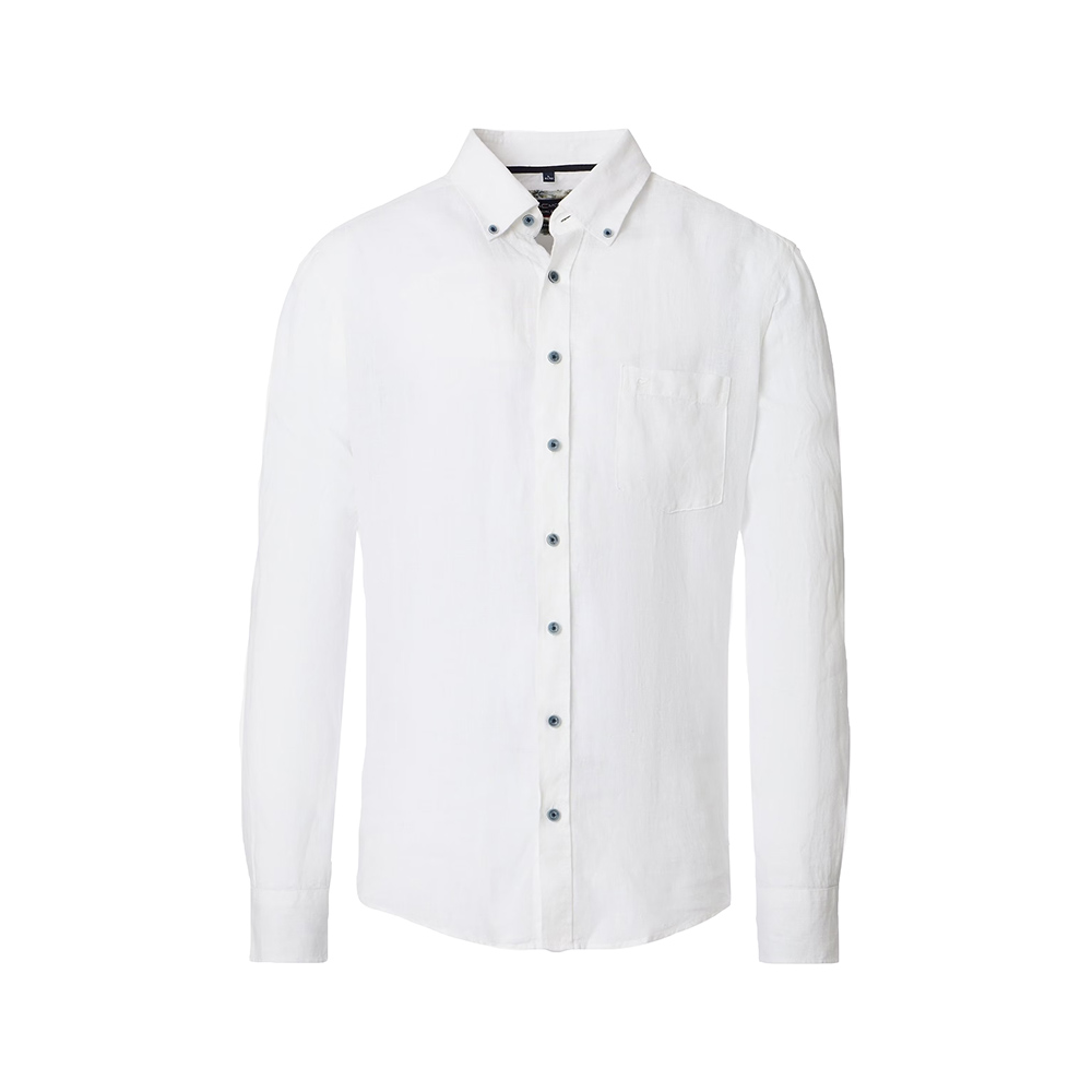CASA MODA - Linen LS Shirt White