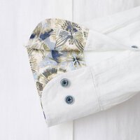 CASA MODA - Linen LS Shirt White