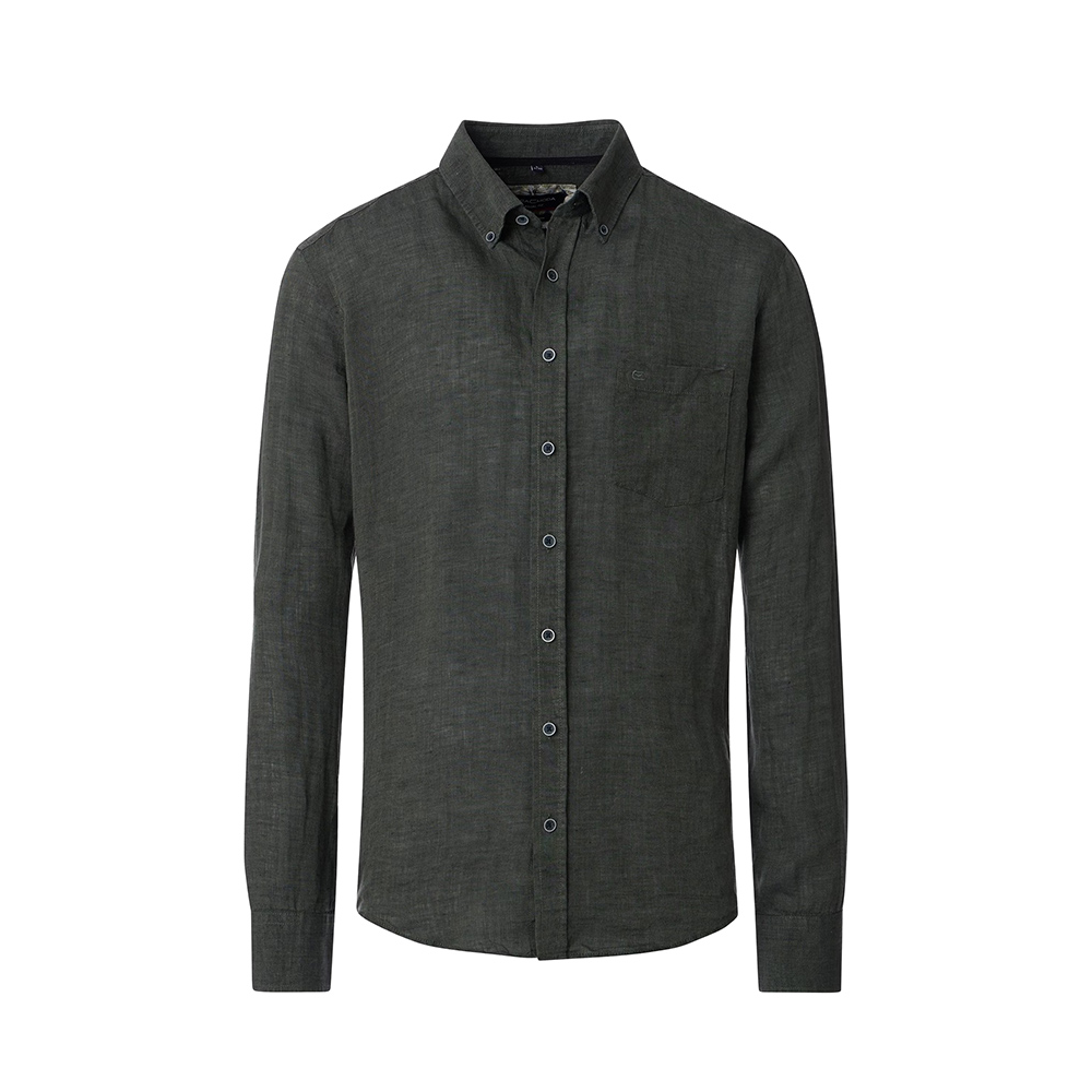 CASA MODA - Linen LS Shirt Olive