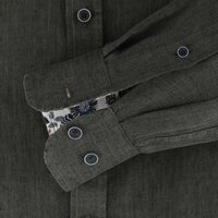 Casa Moda Linen LS Shirt Olive