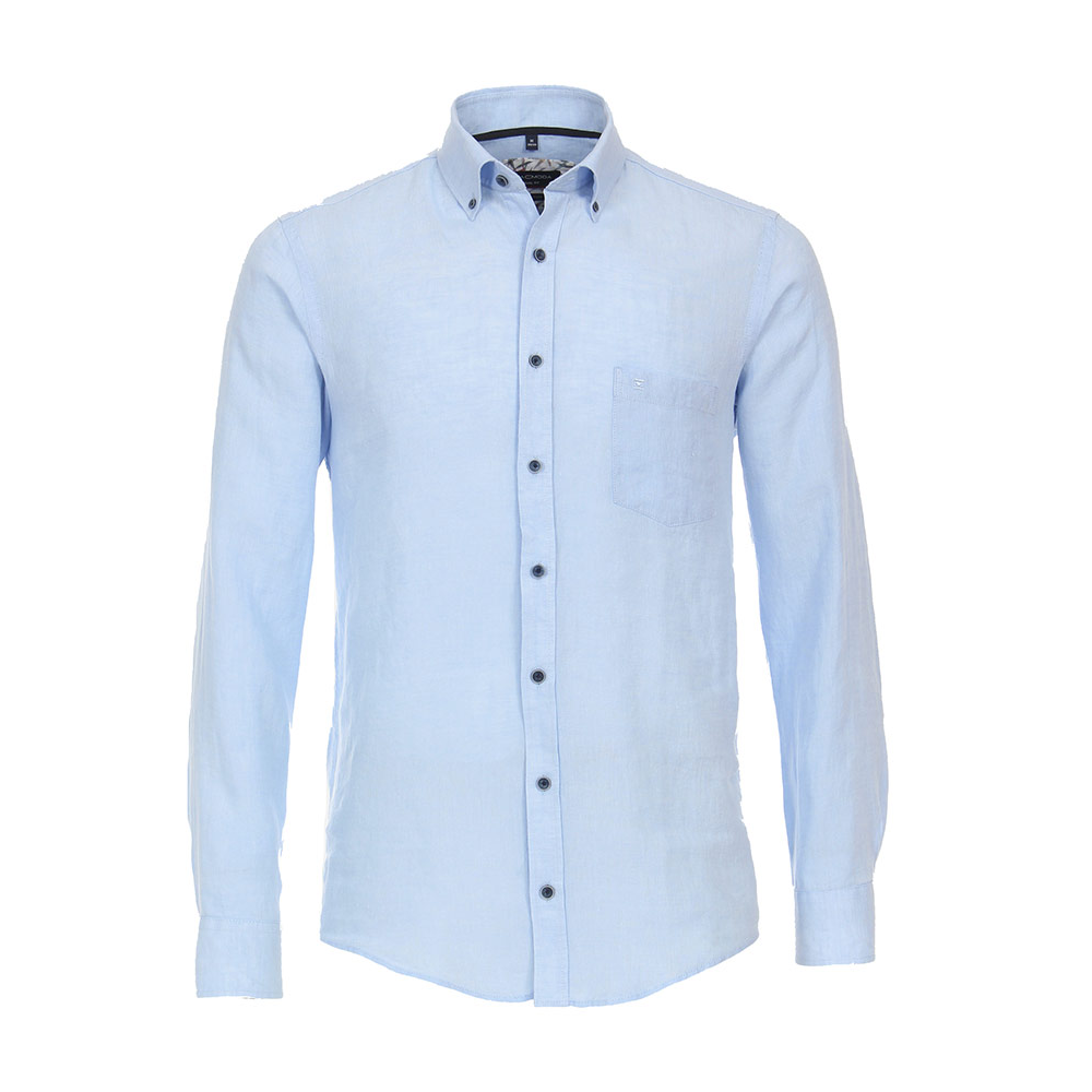 Casa Moda Linen LS Shirt Sky