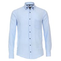 Casa Moda Linen LS Shirt Sky