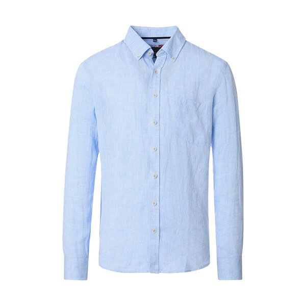 CASA MODA - Linen LS Shirt Sky-shop-by-brands-Beggs Big Mens Clothing - Big Men's fashionable clothing and shoes