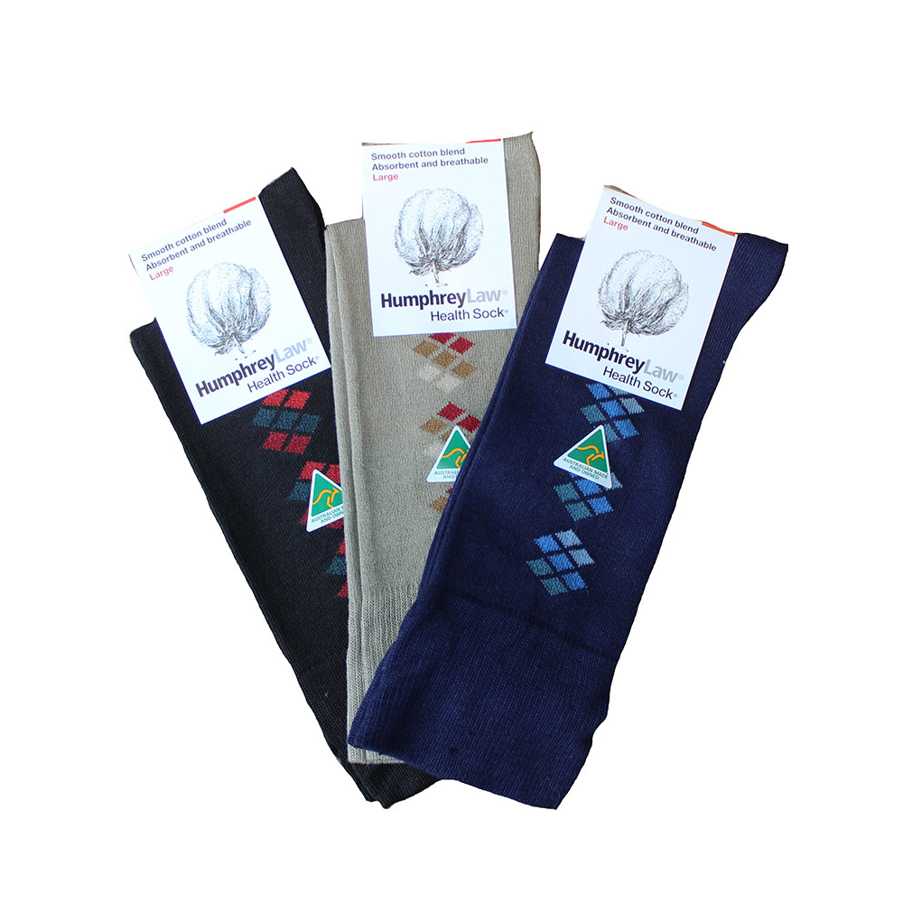 Humphrey Multi Diamond Cotton Sock 10-13