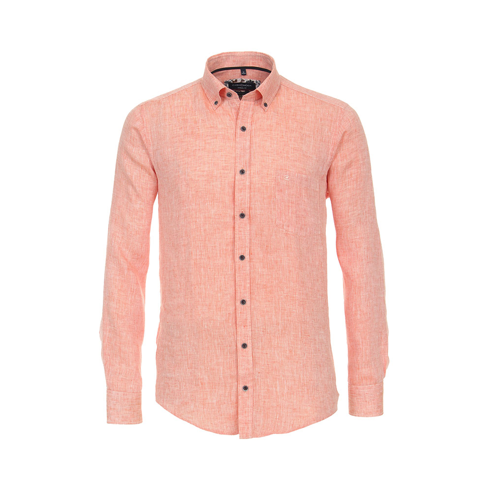 Casa moda Linen LS Shirt Tangerine 