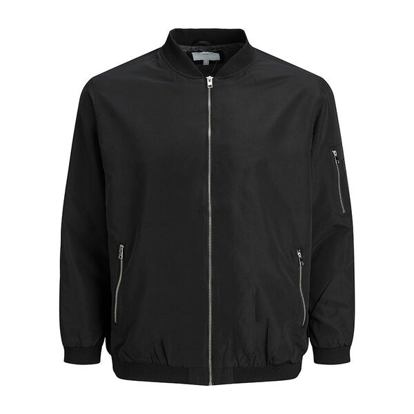 Jack and Jones Rush Bomber Jacket Black-shop-by-brands-Beggs Big Mens Clothing - Big Men's fashionable clothing and shoes