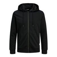 Jack and Jones Full Zip Hoody Cotton Mix Black