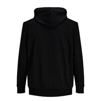 Jack and Jones Full Zip Hoody Cotton Mix Black