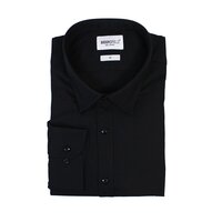 Brooksfield Black Stretch Cotton Business shirt