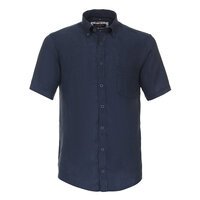 Casa Moda Linen Short Sleeve Shirt Navy