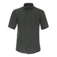 Casa Moda Linen Short Sleeve Shirt Olive