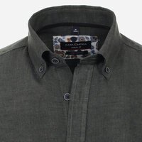 Casa Moda Linen Short Sleeve Shirt Olive