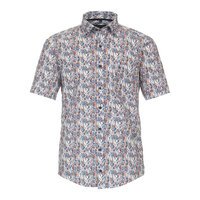 Casa Moda Palm Print Short Sleeve Shirt