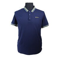 Ben Sherman Cotton House Collar Polo Marine 