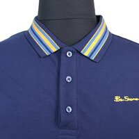 Ben Sherman Cotton House Collar Polo Marine 